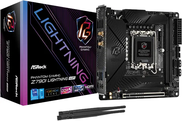 ASRock Z790I PG LIGHTNING WIFI emolevy - Intel Z790 - Intel LGA1700 - DDR5 RAM - Mini-ITX