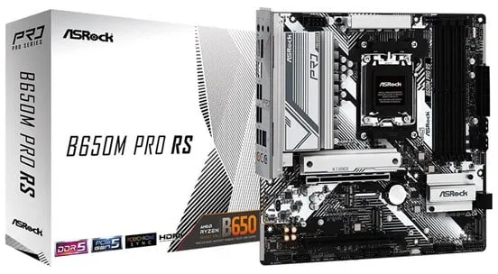 ASRock B650M PRO RS -emolevy - AMD B650 - AMD AM5 - DDR5 RAM - Micro-ATX