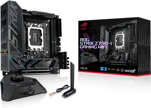 ASUS ROG STRIX Z790-I GAMING WIFI -emolevy - Intel Z790 - Intel LGA1700 - DDR5 RAM - Mini-ITX