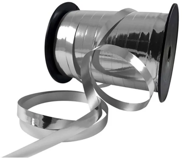 Lahjanauha 10mmx250m metallinen hopea