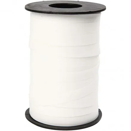 Lahjanauha, valkoinen, L: 10 mm, matta, 250 m / 1 rll.