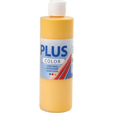 Plus Color askartelumaali, yellow sun, 250 ml/ 1 fl.