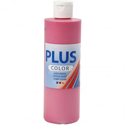 Plus Color askartelumaali, fuksia, 250 ml / 1 pullo.
