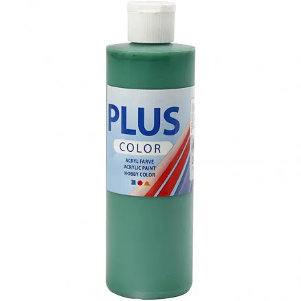 Plus Color harrastusmaali, kirkasvihreä, 250 ml / 1 pullo.