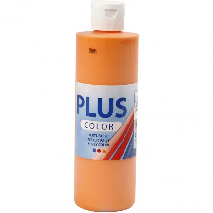Plus Color askartelumaali, kurpitsa, 250 ml/1 fl.