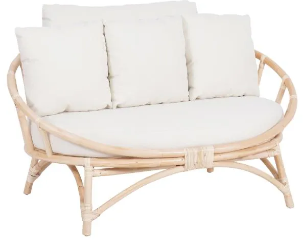 Muscat-sohva kahdelle hengelle valkoinen 127x102x70cm