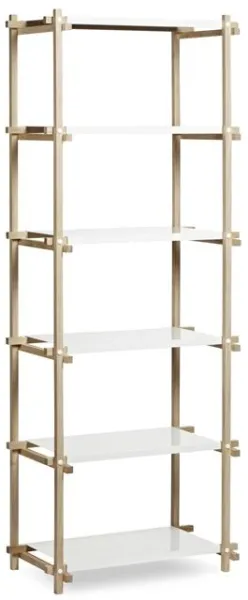 HAY Woody Column Hylly Korkea Tammi/Valkoinen