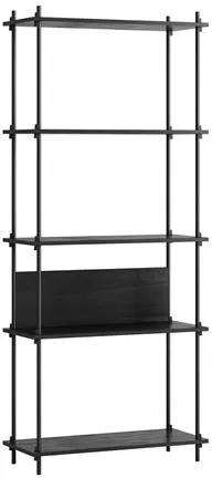 MOEBE S.200.1.A Hyllyjärjestelmä Musta/musta