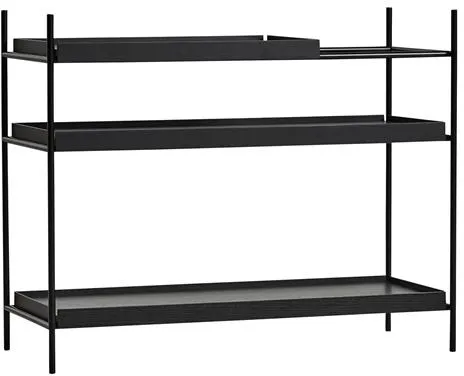 Woud Tray Hylly Matala Musta/Musta